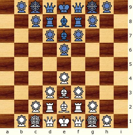 BISHOP/KNIGHT & KNIGHT/ROOK SET for CAPABLANCA, GOTHIC & SEIRAWAN CHESS  (809a)