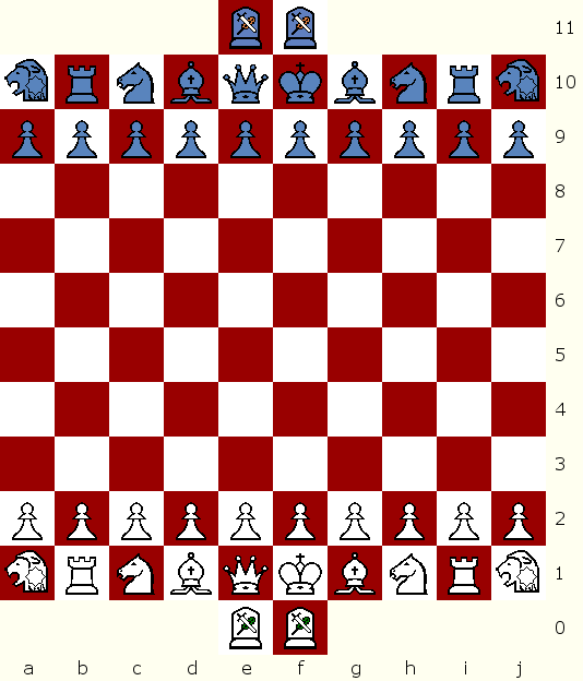 Insane Ninja Chess starting position