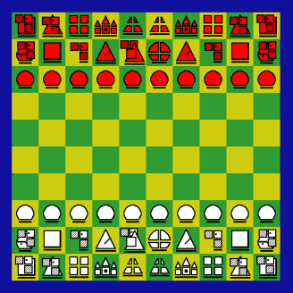 Heavy Chess with abstract pieces