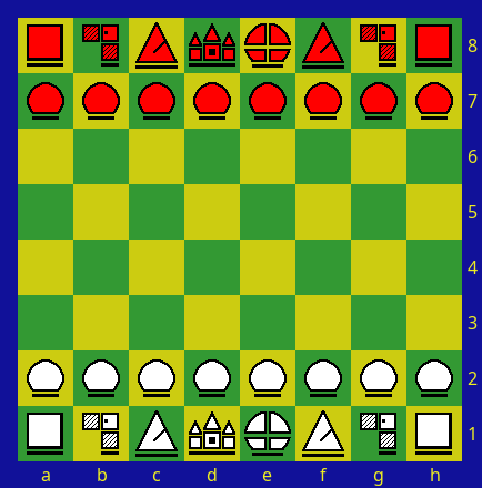 chess with abstract set