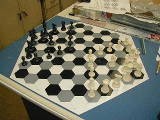 Glinski Hexagonal Chess set