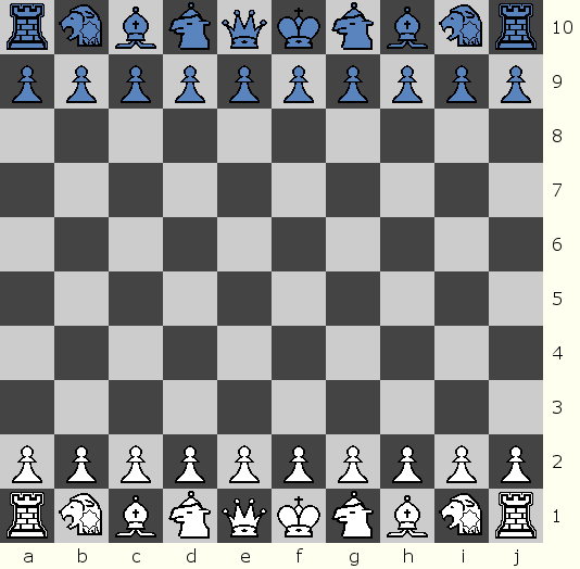 Start Position for Asylum Chess