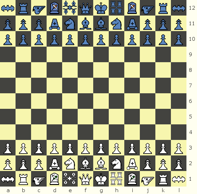 Titan Chess start position